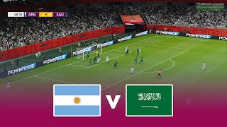 الأرجنتين ضد السعودية  eFootball • كأس العالم قطر 2022  مباراة كاملة [upl. by Siger]