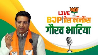 BJP PC LIVE BJP नेता Gaurav Bhatia की Press Conference  Delhi  BJP HQ  Congress [upl. by Ssor]