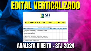 ANALISTA JUDICIÁRIO  DIREITO  STJ 2024  Edital Verticalizado [upl. by Eittel]