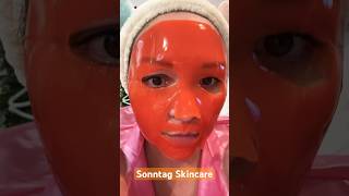 Skincare Pfege Meine Routine sheetmask Hydrogel MASK Vitamin C skincaresheetmask [upl. by Ahsal7]