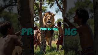 The lion hunting tribe of Africa animals facts history top10 lion youtubeshorts africa [upl. by Octavie]