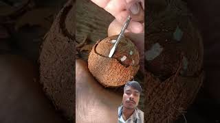 Aakir nariya ko bina fode kaise nikale nariyal coconut oil eating viralvideo ytshorts [upl. by Eimmis154]