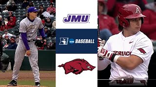 JMU vs 3 Arkansas Razorbacks  Opening Day  2024 College Baseball Highlights [upl. by Ethelyn]