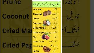 10 Common Dry Fruits Names in English with Urdu Meanings  Learn Dry Fruits Vocabulary [upl. by Damara600]