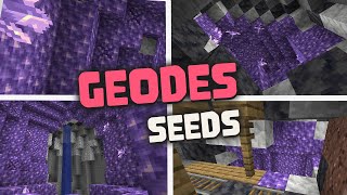 Top 5 Amethyst Geode Seeds Near Spawn for Minecraft  Java Edition [upl. by Htennaj]