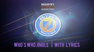 Whos Who Perk Jingle WITH On Screen Lyrics [upl. by Oicram805]