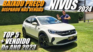 Avaliação Volkswagen NIVUS 2024  O 5º SUV mais vendido do Brasil Superou HRV RENEGADE e PULSE [upl. by Herwin]