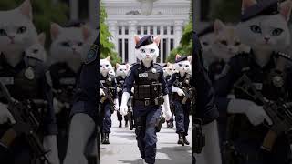 Do you like this outstanding cat police officer cat kittylife catselife animation catlife [upl. by Crispas]