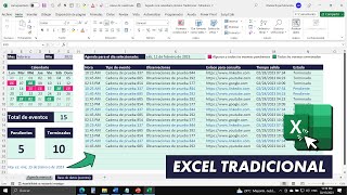 Cómo Hacer una AGENDA Automatizada con Calendario en EXCEL TRADICIONAL [upl. by Phelgon]