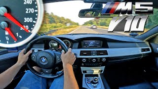 BMW M5 V10 E61 Touring is FASTER than its 330kmh SPEEDO [upl. by Malo]