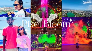 Pixel Bloom at Lotus Tower 🗼 දකුණු ආසියාවට ම එකයි 😲  Travel Vlog 7  wanderlustdiary3937 [upl. by Lysander]