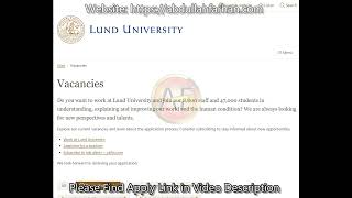 36 PhD DegreeFully Funded at Lund University Scania SwedenHigh AllowanceApply now [upl. by Fast]