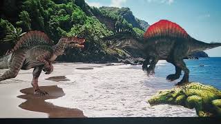 JP3 Spinosaurus vs Spinosaurus Monster Resurrected vs Dirusuchus [upl. by Ecerahs]