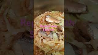 ganito pag luto s repolyo na may Sardines Ligoyummy shortvideo trending foodie ofwksa [upl. by Lief]