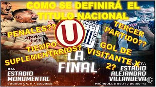 UNIVERSITARIO DE DEPORTES VS ALIANZA LIMA FINAL LIGA 1 BETSSON 2023 [upl. by Swanhildas]