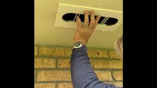 4 x 12 ASA Soffit Vent Installation for replacement oval soffit vent [upl. by Beatriz]