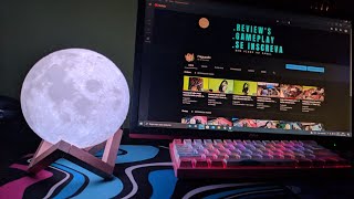 Melhorando o Setup  Comprei uma Lua luminária 3D RGB [upl. by Trofmoc]