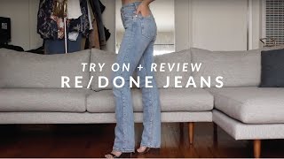 ShopReDone  Crawford Jean x Straight Skinny Jean Sizing amp Fit  Try On  Review  JULIA SUH [upl. by Giselbert504]