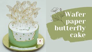 Wafer Paper Butterflies for Decorating Cakes Cake Decorating Tutorial Easy Wafer Paper Butterflies [upl. by Atiuqes993]