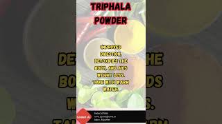 Triphala Churna Benefits  The Ultimate Ayurvedic Detox 🌿 AyurvedPower facts doctor remedy [upl. by Nillad]