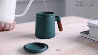 ZENS Ceramic Tea Mug with Removable Infuser [upl. by Namilus515]