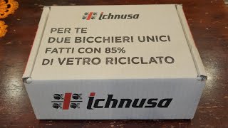 Apertura bicchieri Birra Ichnusa fatti con 85 di vetro riciclato [upl. by Saree274]