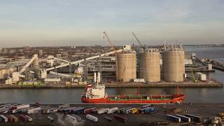 Time lapse construction of the Port of Liverpool Biomass Terminal [upl. by Otiv]