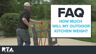 How Much Will Your Outdoor Kitchen Island Weigh  FAQ  RTA Outdoor Living [upl. by Grunenwald]