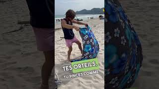 🤩🤩🤩Technique pas de sable sur la serviette thailande kohsamui voyage tips drole travel [upl. by Nessaj741]