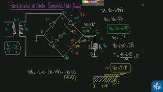 Diodos  rectificador onda completa [upl. by Enimisaj]