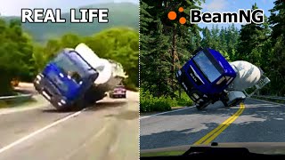 Accidents Based on Real Life Incidents  Compilation  BeamNGdrive 03 [upl. by Suedama]