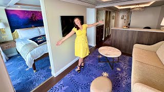 CONCIERGE SUITE Disney Wish Vlog  Boarding Day 1  Concierge Lounge Tour  Disney Cruise Line [upl. by Phiona948]