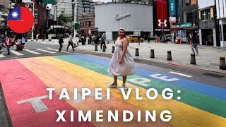 Taipei 🇹🇼 Ximending Rainbow Six O Fun Hotel Xing Fu Tang Tian Tian Li Delicacies Pop Mart [upl. by Nosredneh]