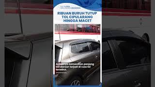 Penyebab Ribuan Buruh Tutup Tol Cipularang Arah Bandung Viral hingga Macet Parah Garagara UMK [upl. by Piggy]