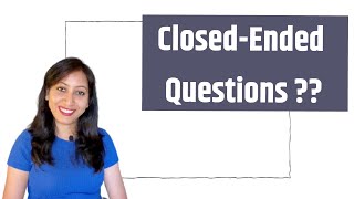 What are Closed Ended Questions Examples 4 Types of Closed Ended Questions [upl. by Dolorita80]