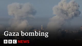 Israel continues bombing of Gaza as US urges protection of civilians  BBC News [upl. by Camroc786]