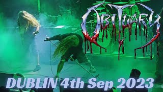 Obituary  Live in Dublin 4th Sep 23 [upl. by Anirahtak]