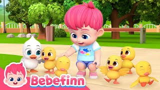 Five Little Ducks 🦆ㅣEP136ㅣSong for KidsㅣBebefinn Nursery Rhymes [upl. by Jari581]