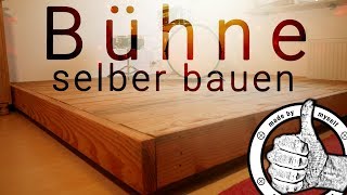 Bühne selber bauen Holz Terrassen Dielen aus Douglasie selber verlegen [upl. by Ehud]