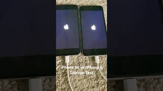 iPhone 6s vs IPhone 6 startup test 1583 vs 1257 both are in the latest compatible version [upl. by Yllitnahc]