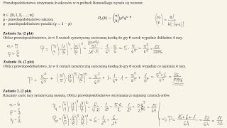 Prawdopodobieństwo  Schemat Bernoulliego  teoria i przykłady [upl. by Eceeryt]