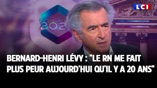 BernardHenri Lévy  quotle RN me fait plus peur aujourdhui quil y a 20 ansquot [upl. by Akihsar]