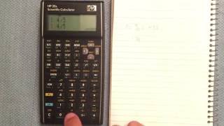 HP 35s Working with Fractions [upl. by Toddy]