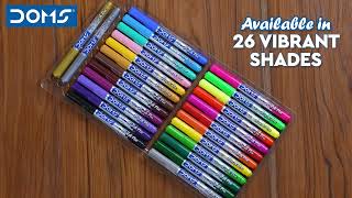 DOMS  Brush Pens 26 shades [upl. by Egarton490]