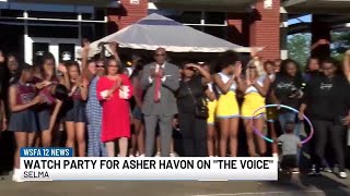 Watch party held for Asher HaVon on The Voice [upl. by Mlawsky669]