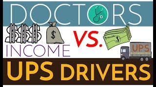 Are Doctors Rich  Physicians vs UPS Drivers [upl. by Loresz487]