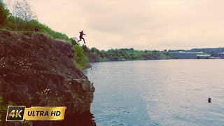 Waterswallows Quarry  Wild Swimming  Cliff Jumping  Jet Ski 4K 60fps [upl. by Ettezzus]