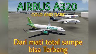 AEROFLY FS 2023  AIRBUS A320  COLD AND DARK  Cara menyalakan airbus a320 dari mati sampai Takeoff [upl. by Eixid]