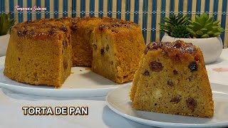 TORTA DE PAN Cargada de sabor y muy fácil de preparar para las fiestas es fantástica [upl. by Demmahum]