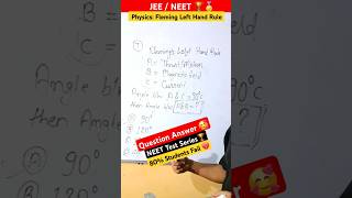 🔥Fleming Left Hand Rule Class 11 current Electricity neet jeemains shorts viral video trending [upl. by Anaeel]